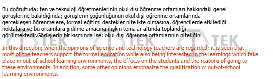 Türkçe - İngilizce çeviri - 29
