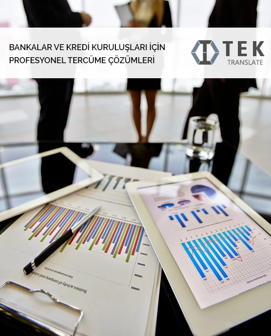 Banka ve kredi kuruluşları için profesyonel tercüme bürosu hizmetleri